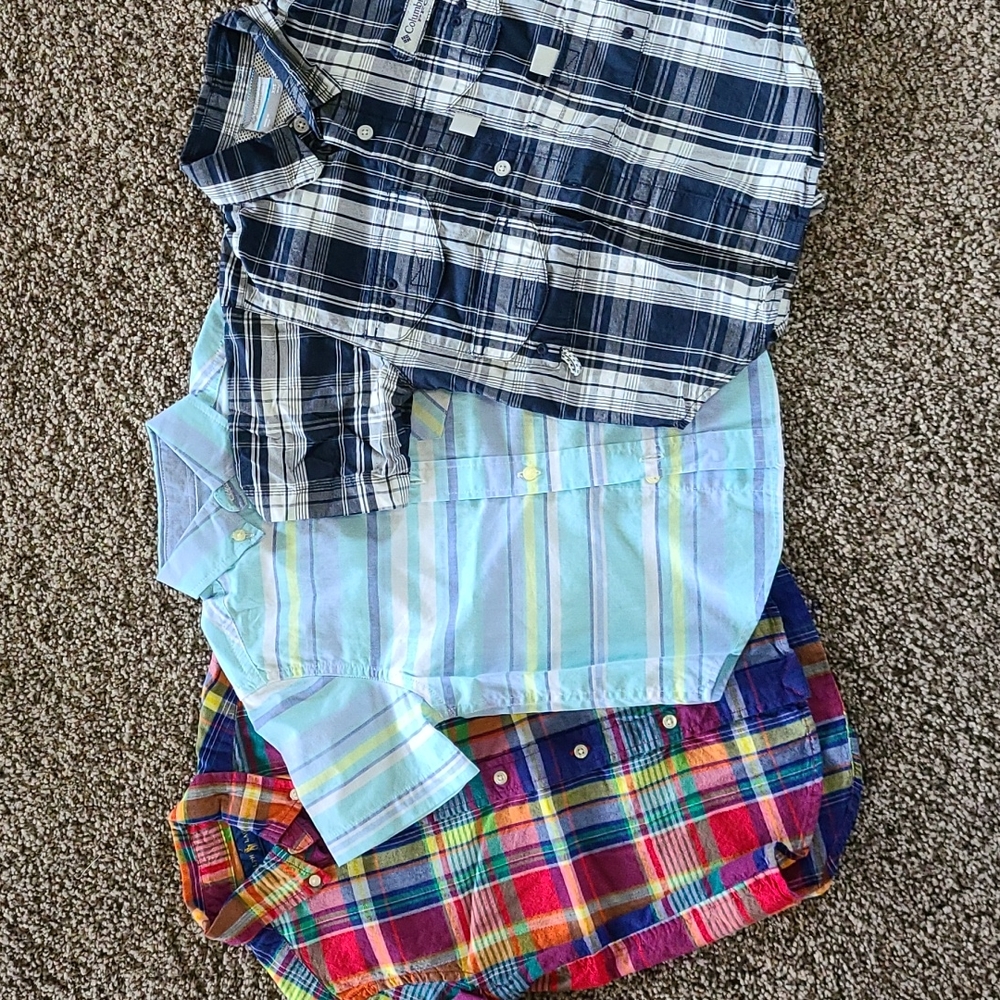 Ralph Lauren/ Chaps/ Columbia bottom down shirts